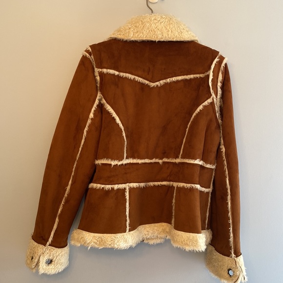 NWOT Regent Toffee Faux Suede Coat - Picture 2 of 15
